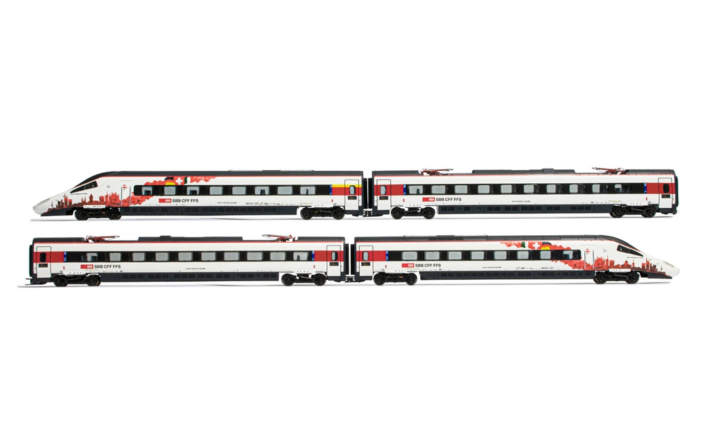 Lima Expert (H0 1:87) SBB, 4 unità di set di base di classe EMU RABe 503 in livrea bianca, contiene 2 powerheads (uno dei quali guidati) e 2 carrozze intermedie, periodo VI