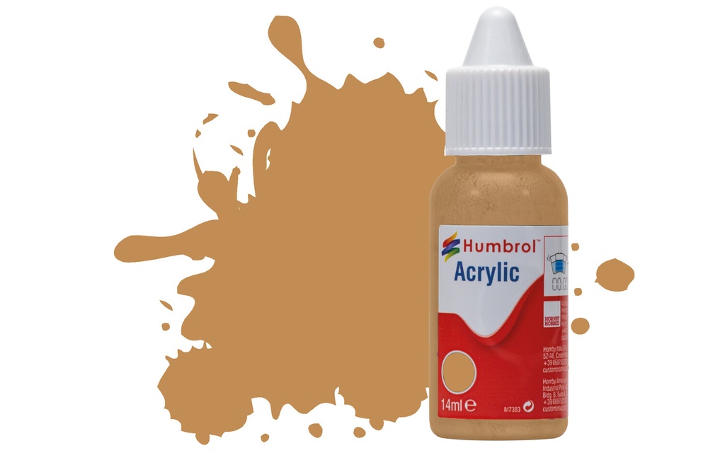 Acrylic Paint: 225 - Middle Stone - Matt - (14ml)