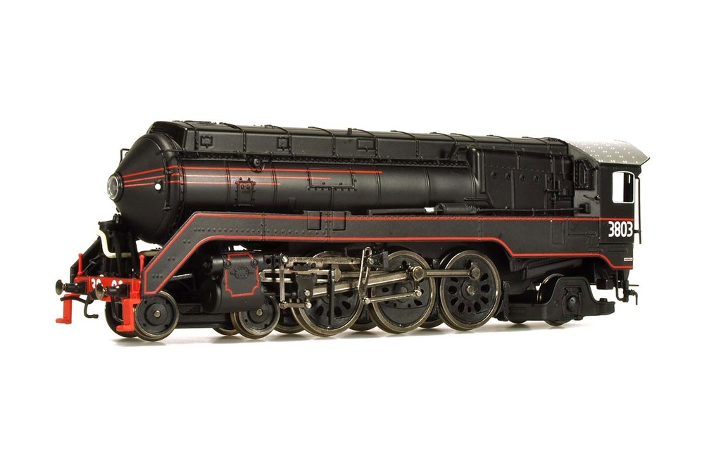 NSW, locomotiva a vapore C38, livrea nera/rossa, ep. III