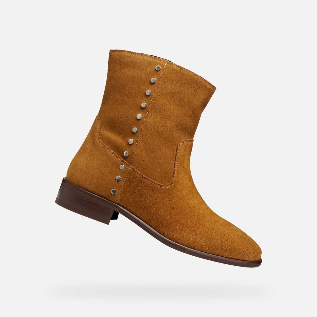 ELIEBETH MUJER - Botines cowboy de ante