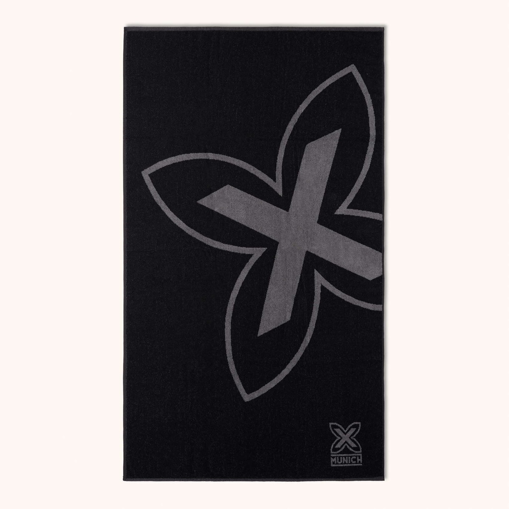 2509060 Black MUNICH cotton towel