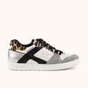 MUNICH CONTINENTAL PREMIUM 27 Sneakers of classic design White, Black, Silver and Animal Print
