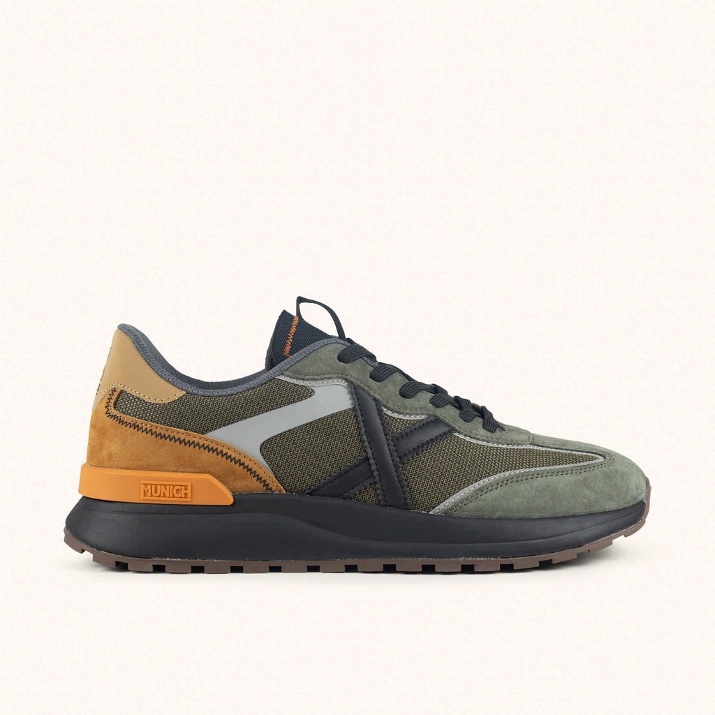 [8445648787692-39] MUNICH DYNAMIX 17 Sneakers in functional urban design Green and Mustard (39)