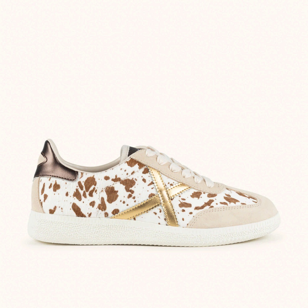 [8445648809813-36] MUNICH BARRU 243 Sneakers of urban style Beige, Gold and Brown (36)