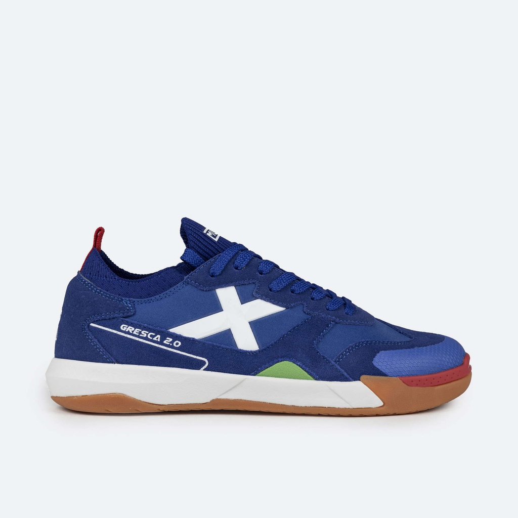 MUNICH GRESCA 2.0 Zapatillas fÃºtbol sala DiseÃ±o Futurista Azul y Blanco