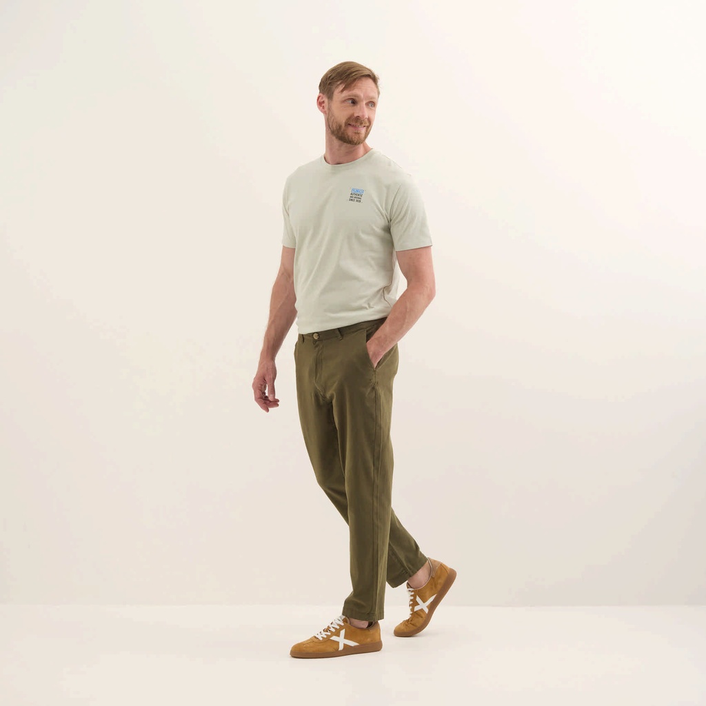 Pantalón chino Loop MUNICH lifesyle hombre de algodón-spandex khaki
