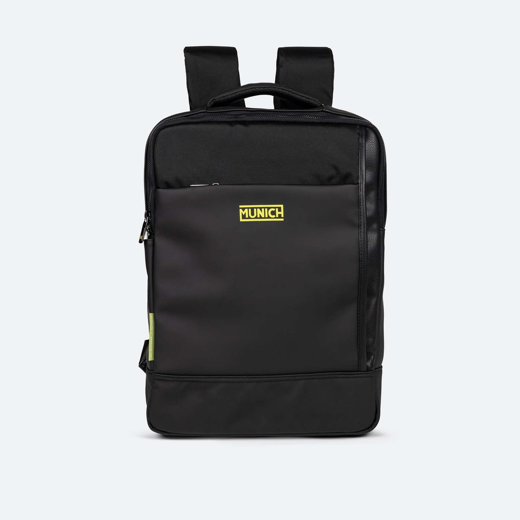 Mochila Negra de Gran Capacidad con Compartimento para Botella JUNGLE BACKPACK SQUARE