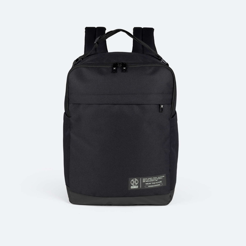 Mochila negra de poliÃ©ster reciclado MUNICH GATE X-39 UNDERSEAT BACKPACK