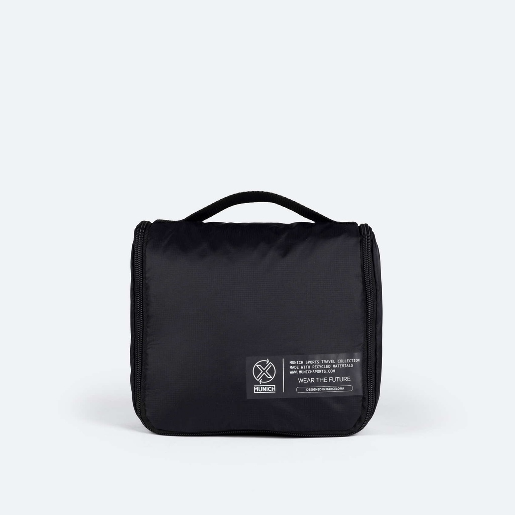 Neceser negro de poliéster reciclado MUNICH GATE X-39 TOILETRY