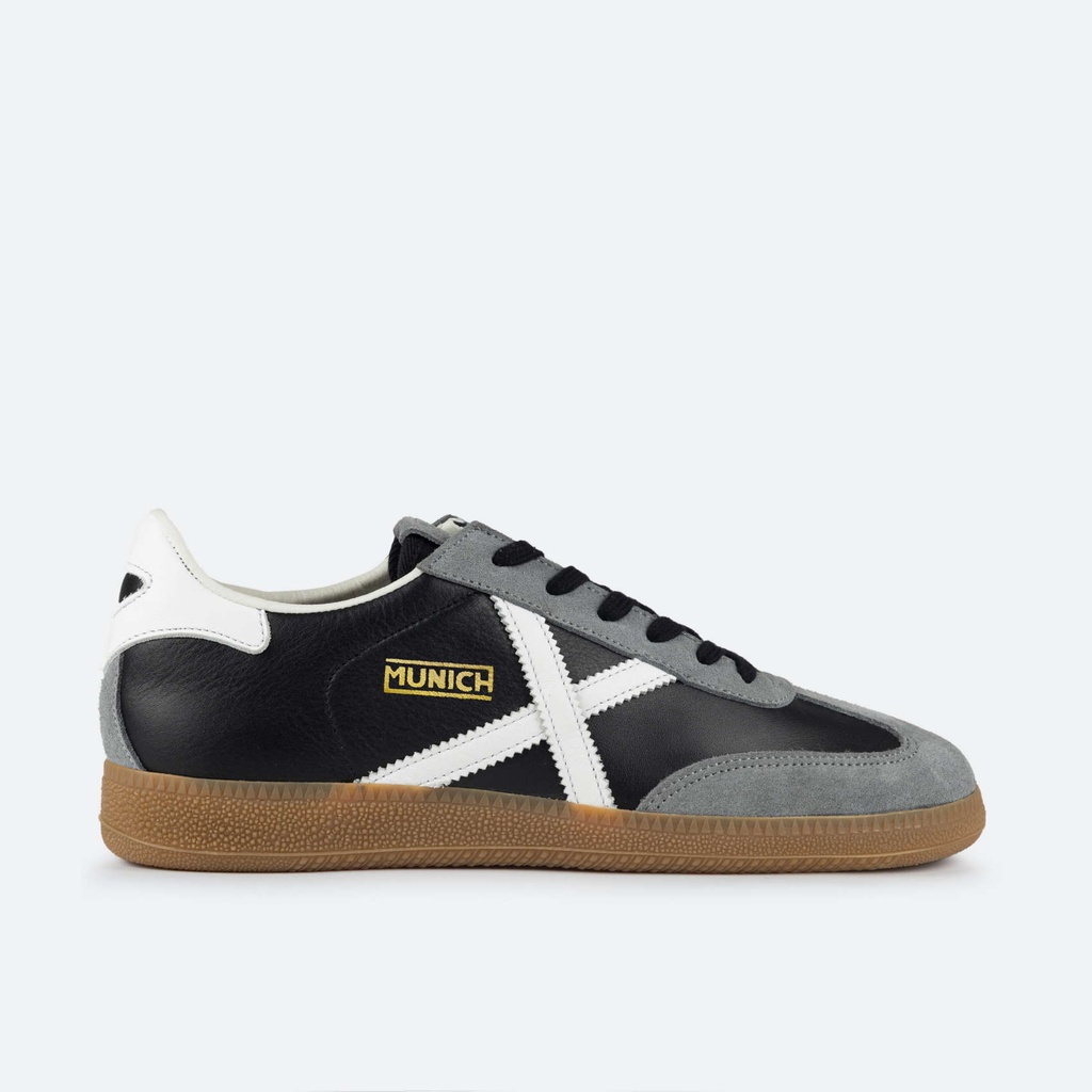 [8290163-36] MUNICH BARRU 163 Zapatillas clÃ¡sicas y planas Negro y Gris (36)