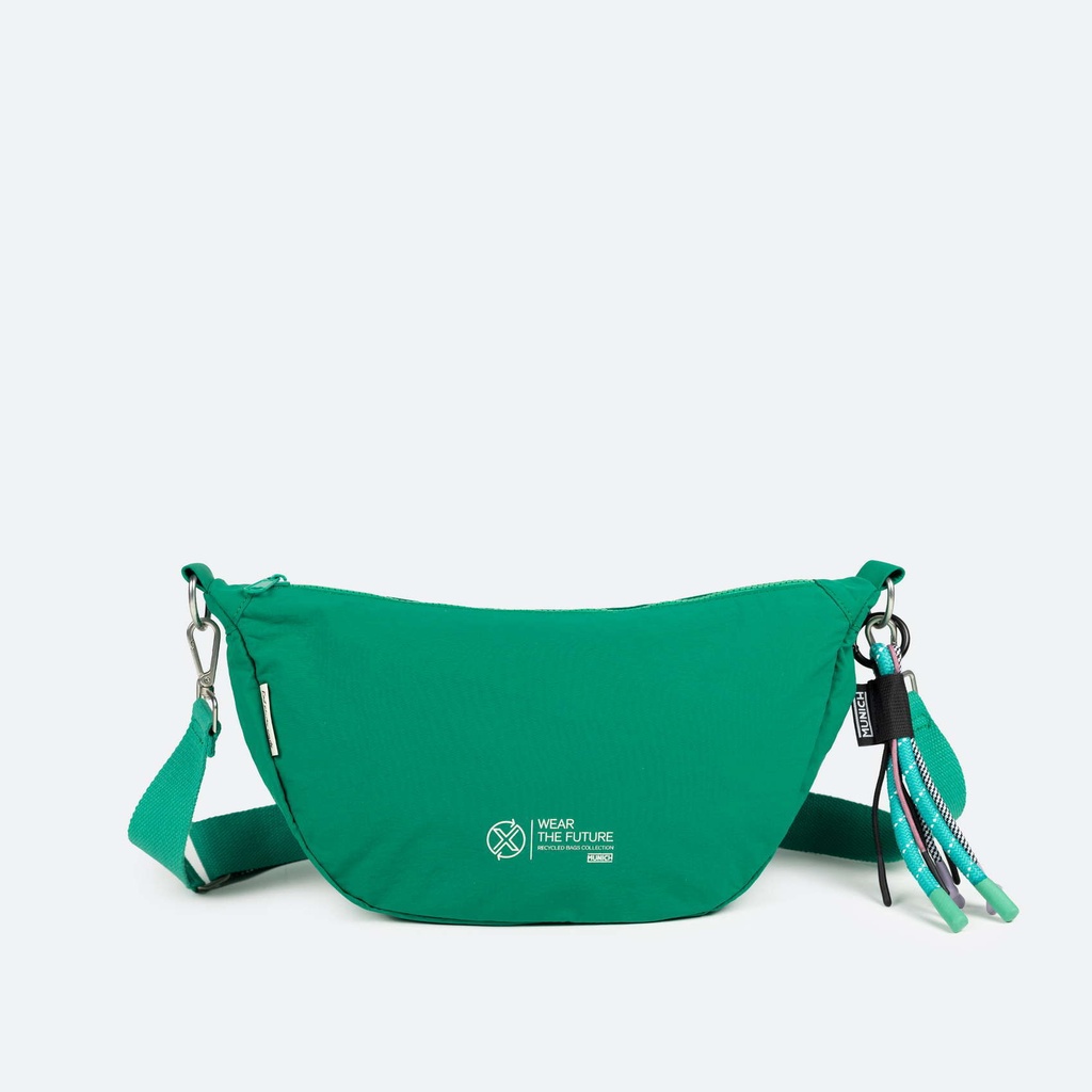 DEEP RECYCLED CROSSBODY BAGUETTE C/GREEN