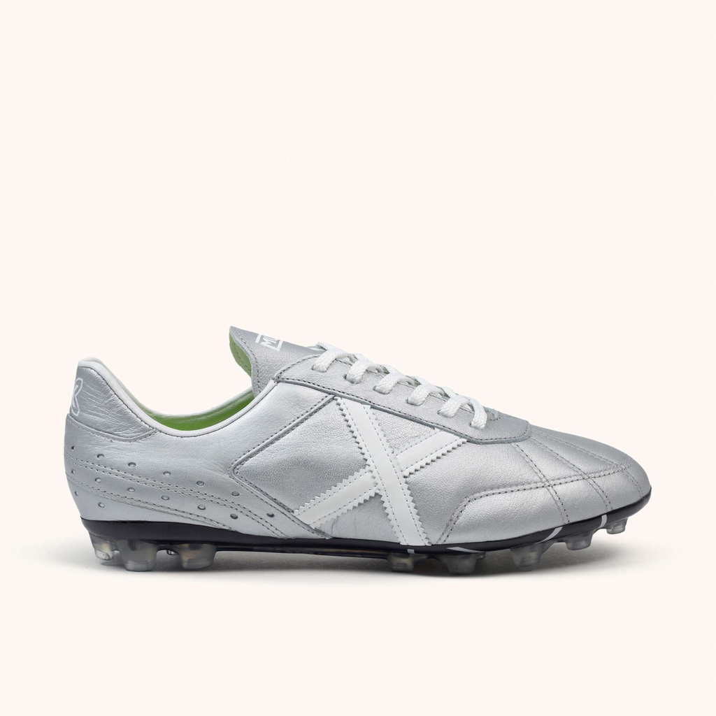 [2770003-36] MUNICH ESTADIO AG-23 03 Zapatillas clÃ¡sicas y planas de piel color plata (36)