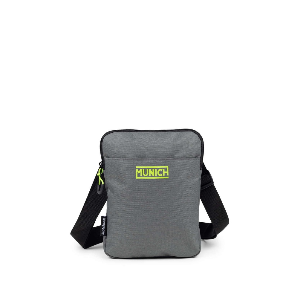 MUNICH 7113523 Bandolera slim reciclada Gym Sports (gris)