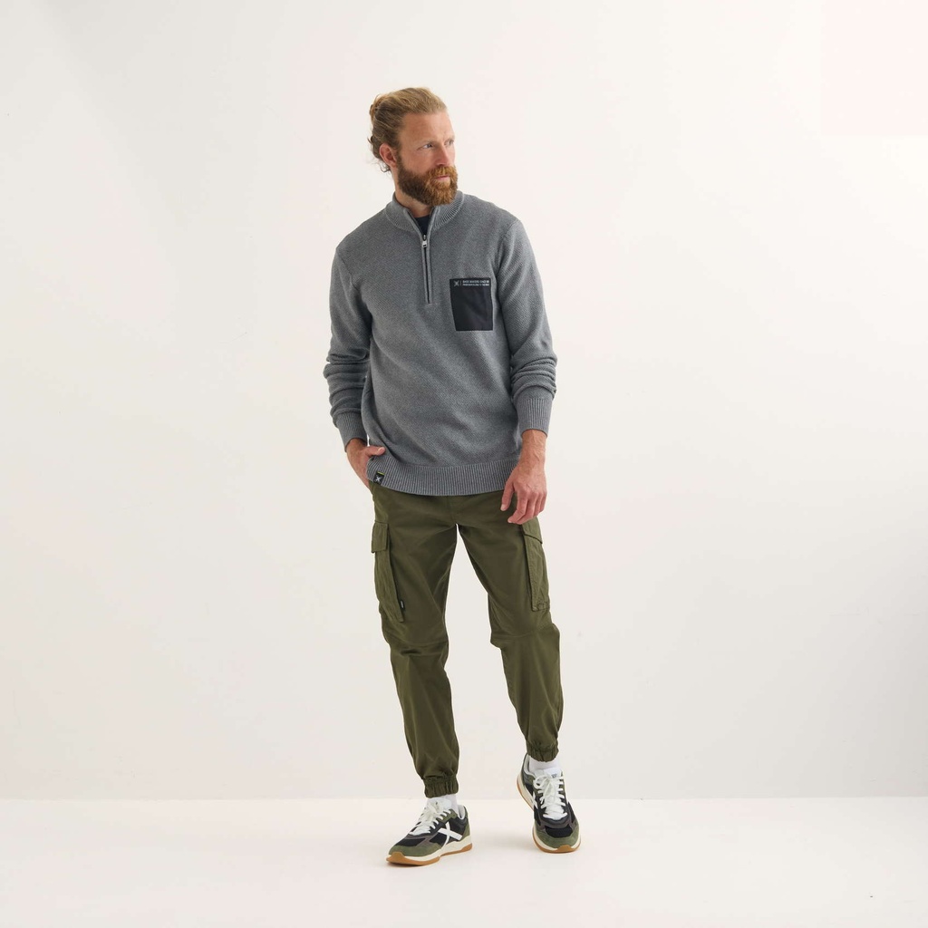 Jersey MUNICH Roma lifestyle hombre de algodón-poliéster gris