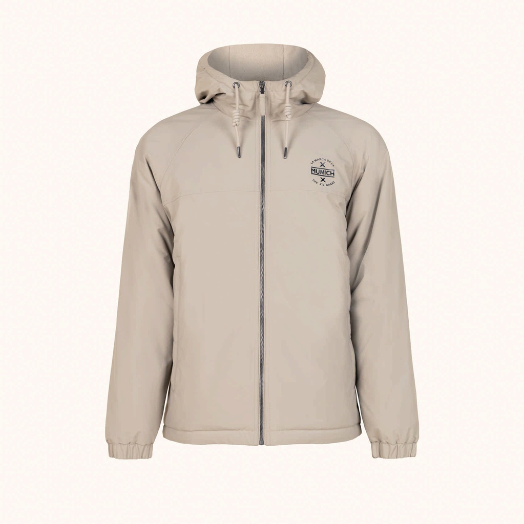 Chaqueta MUNICH lift casual de polyester camel.