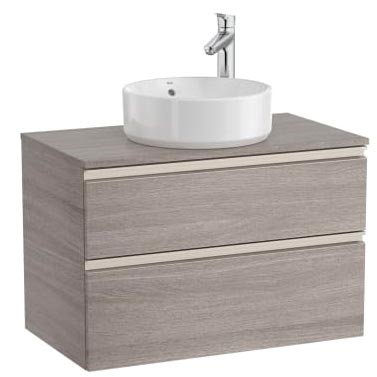 [PROCA851501509] Mueble base The Gap/Hebe c/2 cajones, p/lavabo de sobre encimera central, 805x460x537 mm, blanco mate, (A851501509)