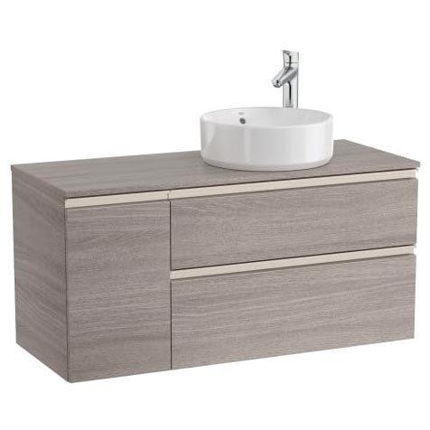 [PROCA851504509] Mueble base The Gap c/2 cajones, p/lavabo de sobre encimera derecha, 1100x460x537 mm, blanco mate, (A851504509)