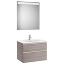 Conjunto Pack The Gap (mueble base c/2 cajones, lavabo central y espejo LED) 705x460x537 mm, gris mate, (A851510547)