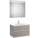 Conjunto Pack The Gap (mueble base c/2 cajones, lavabo central y espejo LED) 805x460x537 mm, gris mate, (A851511547)