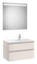 Conjunto Pack The Gap (mueble base c/2 cajones, lavabo derecha y espejo LED) 805x460x537 mm, fresno nórdico, (A851513434)