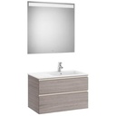 Conjunto Pack The Gap (mueble base c/2 cajones, lavabo derecha y espejo LED) 805x460x537 mm, azul mate, (A851513548)