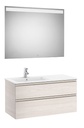 Conjunto Pack The Gap (mueble base c/2 cajones, lavabo izquierda y espejo LED) 1005x460x537 mm, fresno nórdico, (A851514434)