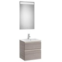 Conjunto Pack The Gap (mueble base compacto c/2 cajones, lavabo y espejo LED) 505x380x537 mm, azul mate, (A851525548)