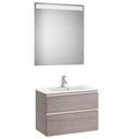 Conjunto Pack The Gap (mueble base compacto c/2 cajones, lavabo y espejo LED) 705x380x537 mm, blanco mate, (A851527509)
