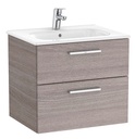 Conjunto Unik New Victoria (mueble base c/2 cajones y lavabo) 605x453x515 mm, roble city texturizado, (A851592402)