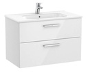 Conjunto Unik New Victoria (mueble base c/2 cajones y lavabo) 805x453x515 mm, blanco brillo, (A851594806)