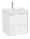 Conjunto Unik Ona (mueble base c/2 cajones y lavabo de FINECERAMIC) 550x460x645 mm, blanco mate, (A851687509)