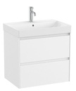 Conjunto Unik Ona (mueble base c/2 cajones y lavabo de FINECERAMIC) 650x460x645 mm, blanco mate, (A851689509)