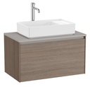 Mueble base Ona c/1 cajón, p/lavabo de sobre encimera, 794x457x443 mm, olmo oscuro, (A851724511)