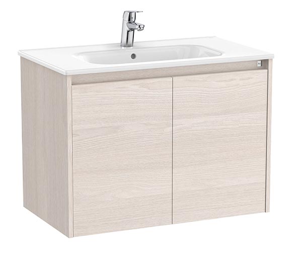 Conjunto Unik Tenet (mueble base c/2 puertas y lavabo) 785x460x565 mm, fresno nórdico, (A851774434)