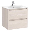 Conjunto Unik Tenet (mueble base c/2 cajones y lavabo) 585x460x565 mm, fresno nórdico, (A851775434)