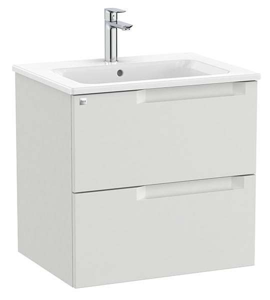 Conjunto Aleyda Unik (mueble base c/2 cajones y lavabo) 605x460x565 mm, gris piedra, (A851813514)