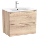 Conjunto Aleyda Unik (mueble base c/2 cajones y lavabo) 705x460x565 mm, beige madera, (A851814524)