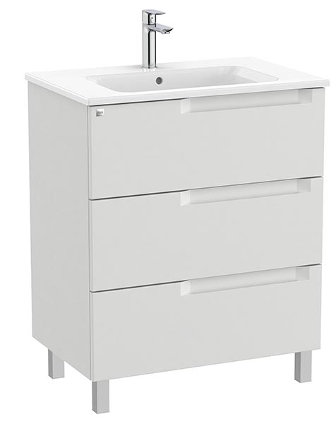 Conjunto Aleyda Unik (mueble base c/3 cajones y lavabo) 705x460x740 mm, gris piedra, (A851822514)