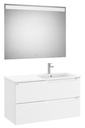 Conjunto Aleyda Pack (mueble base c/2 cajones, lavabo a la derecha y espejo LED) 1005x460x565 mm, blanco mate, (A851838509)