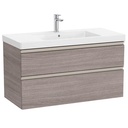 Conjunto Unik The Gap (mueble base c/2 cajones y lavabo plus centrado) 1000x460x575 mm, roble city texturizado, (A851965402)