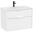 Conjunto Unik Optica (mueble base c/2 cajones y lavabo) 790x455x580 mm, blanco mate, (A851983509)