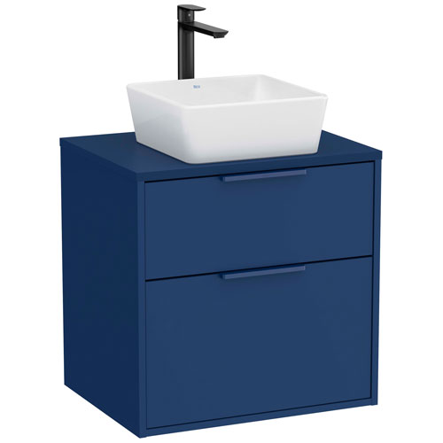 [PROCA851986551] Mueble base Optica c/2 cajones, p/lavabo de sobre encimera, 590x455x580 mm, azul acero, (A851986551)