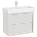 Unik Tura (mueble base de dos cajones y lavabo) 800x430x600 mm, blanco roto, (A852033558)