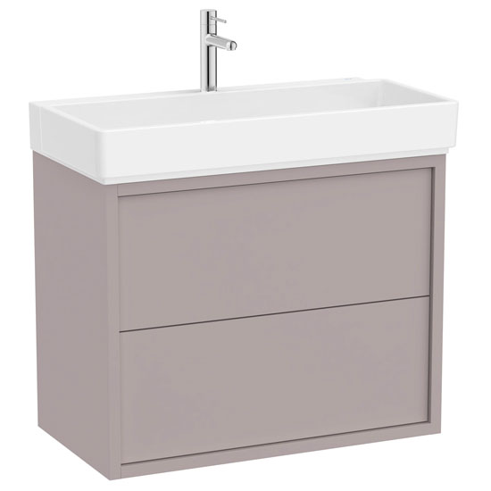 Unik Tura (mueble base de dos cajones y lavabo) 800x430x600 mm, gris noble claro, (A852033559)