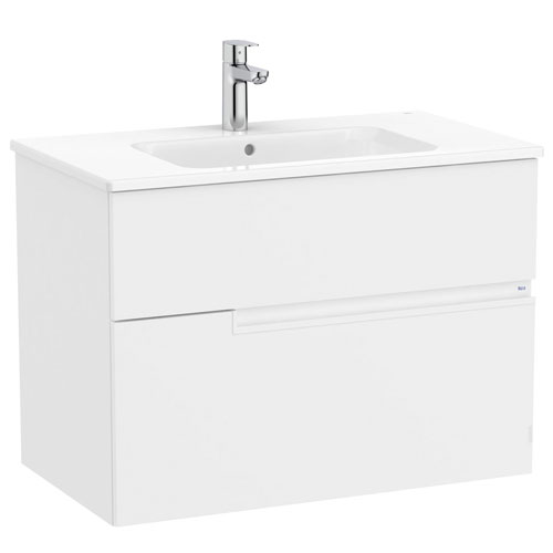 Conjunto Unik Victoria-N (mueble base con dos cajones y lavabo) 805x460x583 mm, blanco mate, (A852097509)