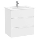Conjunto Unik Victoria-N (mueble base con tres cajones y lavabo) 705x460x757 mm, blanco mate, (A852101509)