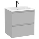 Conjunto Unik Tenue (mueble base c/2 cajones y lavabo) 600x460x650 mm, perla (A852485530)