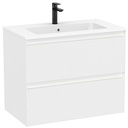 Conjunto Unik Tenue (mueble base c/2 cajones y lavabo) 800x460x650 mm, blanco mate (A852486529)