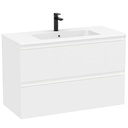 Conjunto Unik Tenue (mueble base c/2 cajones y lavabo) 1000x460x650 mm, blanco mate (A852487529)