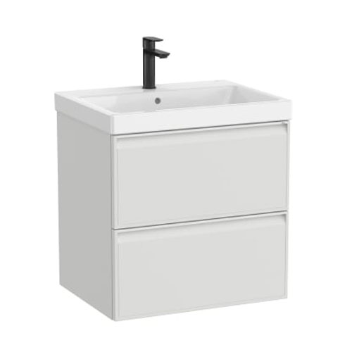 [PROCA852488514] Conjunto Unik Linea (mueble base c/2 cajones y lavabo de FINECERAMIC), 600x455x625 mm, gris piedra, (A852488514)